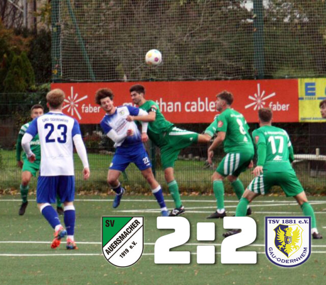 SV Auersmacher – TSV Gau-Odernheim 2:2 (0:2)