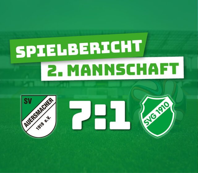 SV Auersmacher U23 – SV Gersweiler 7:1 (3:1)