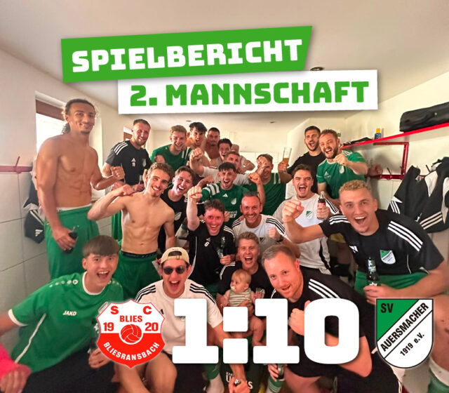 SC Bliesransbach – SV Auersmacher U23 1:10 (1:4)